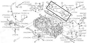 Трубка паливна Subaru Forester S12, 2007-2012, 17544AA651