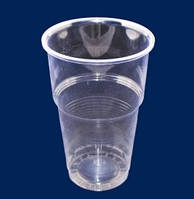 Стакан пивний одноразовий пластиковий з рифленням 500 мл. арт.95144 РР R