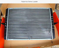 Радиатор охлаждения Газель 3302, 2705, 2217 крепление ухо 3-рядный алюминиевый ДК
