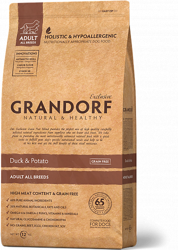 Grandorf (Грандорф) Sensitive Care Holistic Duck & Potato All Breeds корм для всіх порід з качкою, 1 кг