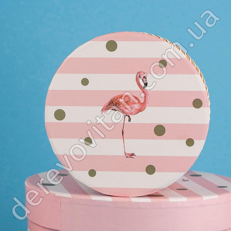 Подарочные/шляпные/цветочные коробки "Фламинго розовый", набор из 3 шт. - фото 3 - id-p790788711