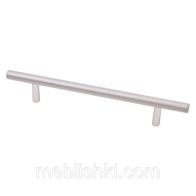 Ручка релінгова RE 1006/128 (DR 10/128 G5) моноліт Ø 10 нікель, фото 1
