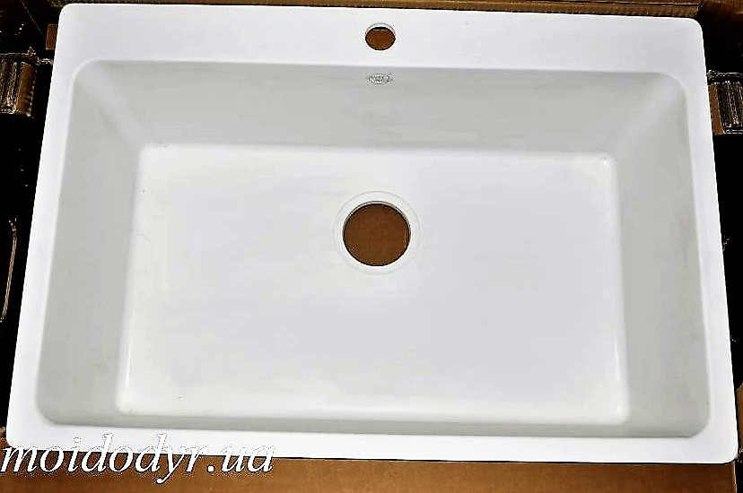 Мийка кухонна врізна гранітна Vered D-2000 White Granit