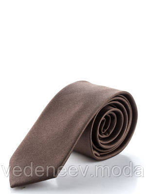 Коричнева вузька краватка, фото 1