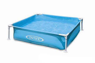 Дитячий каркасний басейн Intex 57171 Жовтий (122x122x30 див.), фото 1