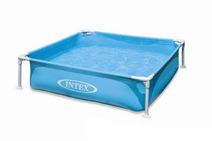 Дитячий каркасний басейн Intex 57171 Помаранчевий (122x122x30 див.), фото 1