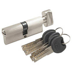 Циліндровий механізм 80(40x40) з тумблером Imperial Сатин