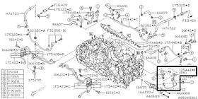 Трубка паливна Subaru Forester S12, 2007-2012, 17544AA750