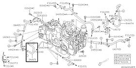 Патрубок Subaru Forester S12, 2007-2012, 99073AA150