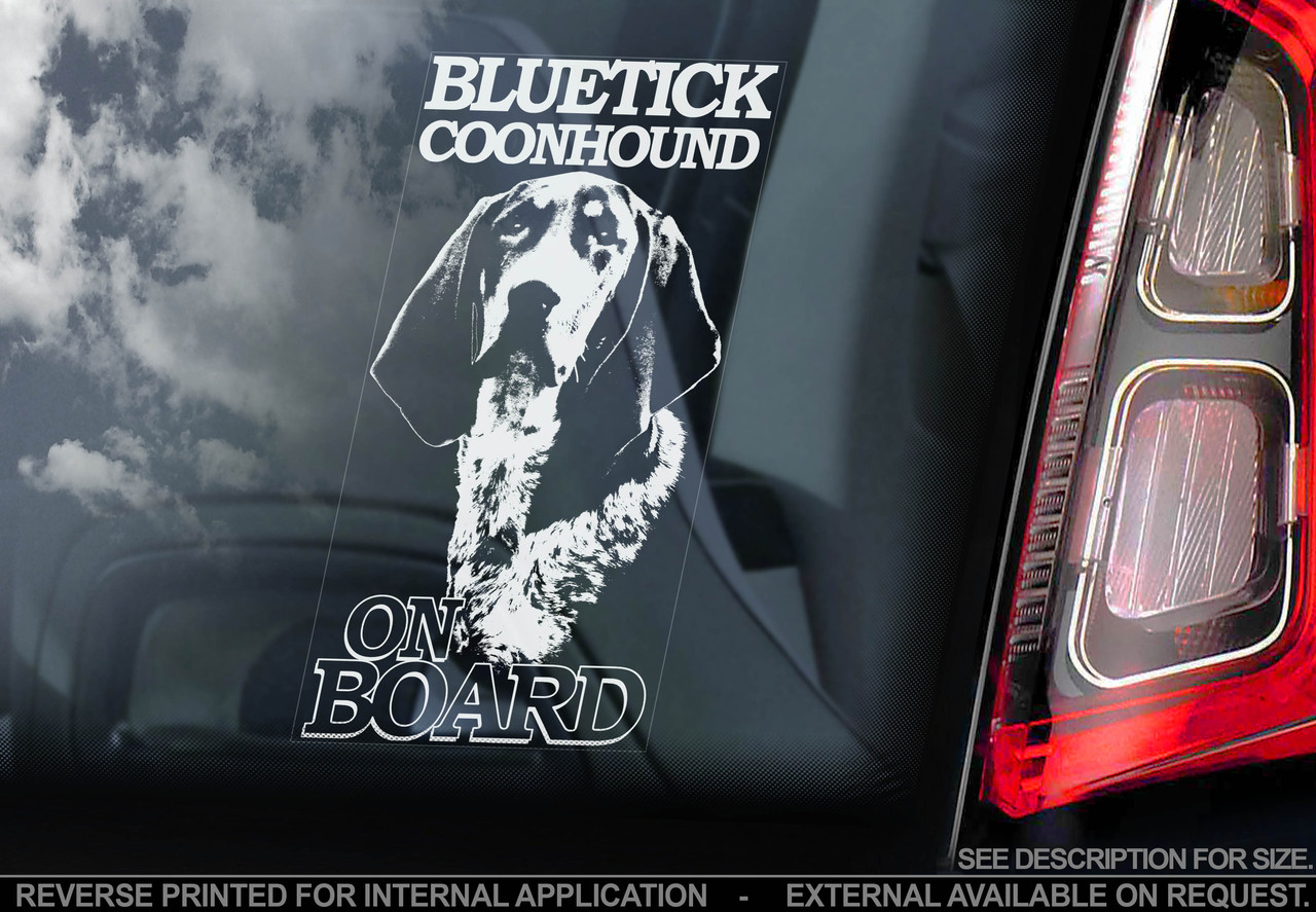 Коропово-блакитний кунхаунд (Bluetick Coonhound) стикер, фото 1