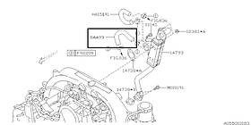 Патрубок охолоджувача EGR Subaru Forester S12, 2007-2012, 99078AA990