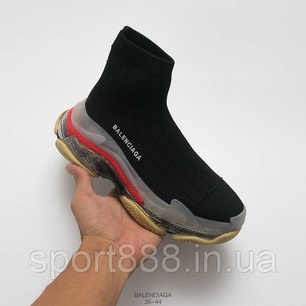 Balenciaga Triple S Air knit Mid Sock