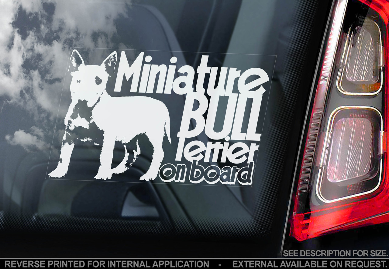 Мініатюрний бультер'єр (Miniature Bull Terrier) стикер, фото 1