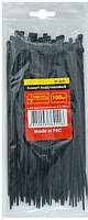 Хомути (стяжки) пластикові 3,6х150мм чорні INTERTOOL TC-3616 (100 шт)