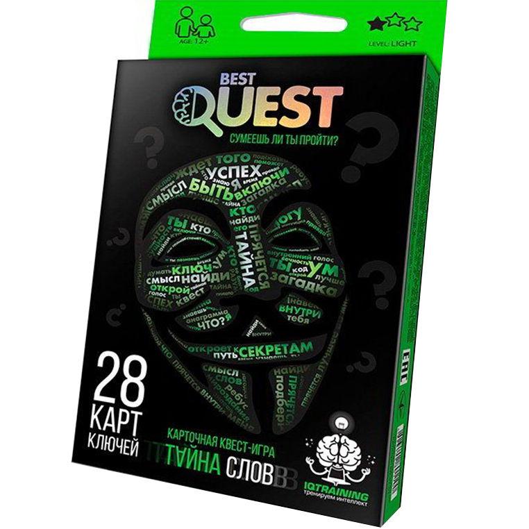 Гра настільна DankoToys DT BQ-01-* Best Quest Таємниця слів (рос)