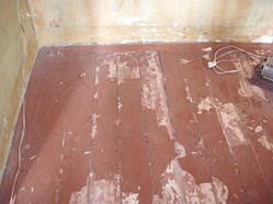 Зняття фарби з дощатої підлоги в Запоріжжі.