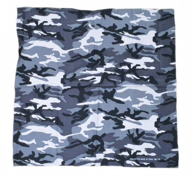 Бандана сіра на голову військова камуфльований Бандана сіра класична камуфльований 1