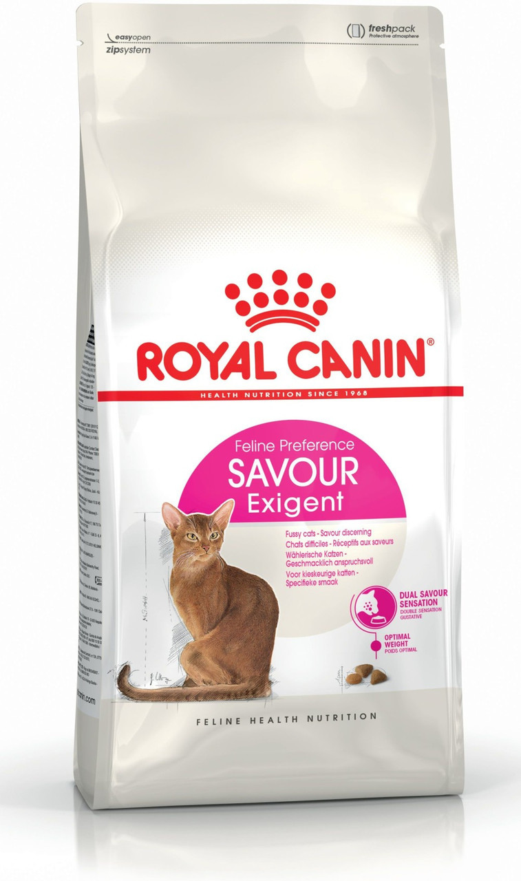 АКЦІЯ! Royal Canin Exigent Savour (Роял Канін Сейвор Ексіджент) сухий корм для кішок 3КГ + 1КГ корму у подарунок!