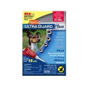 Hartz UltraGuard PLUS Drops краплі від бліх, яєць бліх, кліщів і комарів для собак вагою від 7 кг до 13 кг