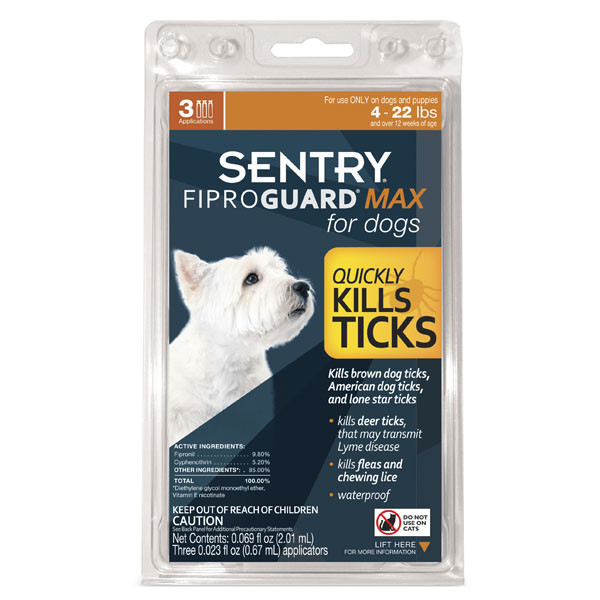 FiproGuard MAX краплі від бліх, кліщів і вошей для собак 2-10 кг