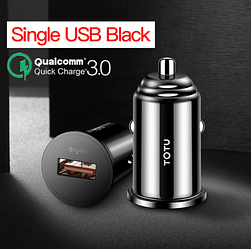 Автомобільний зарядний пристрій з підтримкою Quick charge 3.0 TOTU 5V/3А