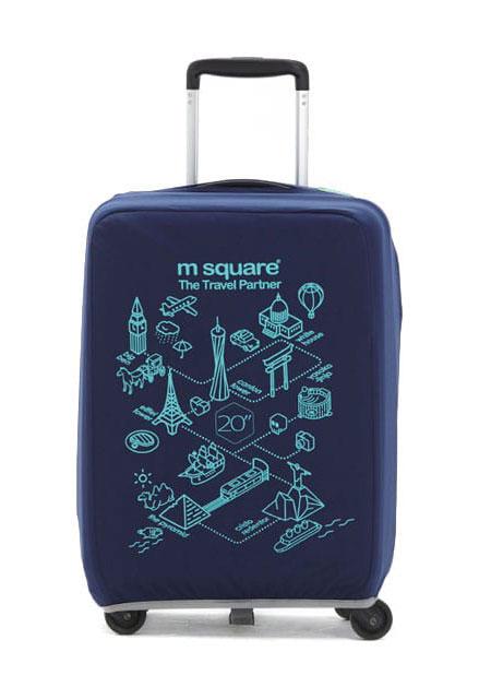 Чохол на валізу M Square синій
