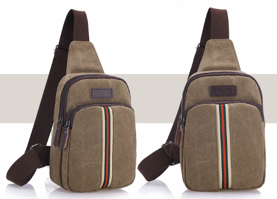 Сумка-бананка чоловіча Binghii коричнева, фото 1