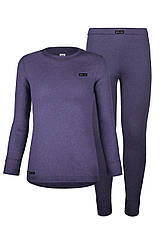 Дитяча термобілизна бавовняна Keep Warm для дівчинки темно-синя