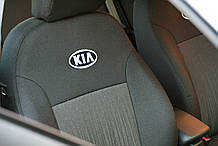 Чохли салону Kia Rio III Sedan поділні з 2011 г,/Чорний