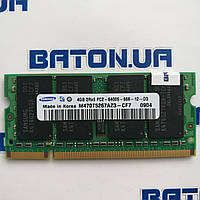 Оперативна пам'ять для ноутбука Samsung SODIMM DDR2 4Gb 800MHz 6400s CL6 (M470T5267AZ3-CF7) Б/У