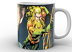 Кухоль GeekLand білий Аквамен Aquaman два образи AQ.02.008