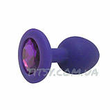 Силіконова пробка з кристалом! 80*34 Drop, фото 2