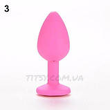 Силіконова пробка з кристалом! 80*34 Drop, фото 4