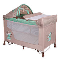 Ліжко — манеж SAN REMO ROCKER 2 LAYERS BEIGE&GREEN SLEEPING BEAR