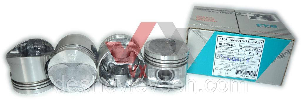 Поршень двигуна ВАЗ-2108 d=76.0 (гр.Д, Е), 2108-1004015 (Автрамат)