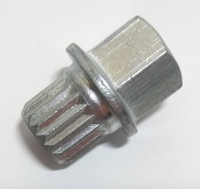 Ключ переходник для секретных болтов 19 лучей (19 зубъев). Ключ