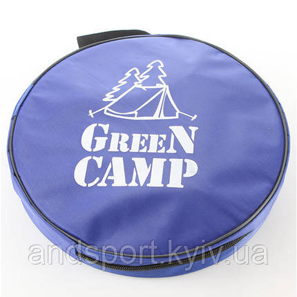 Відро туристичне GreenCamp, 11-й складний, синій. Скидки., фото 1