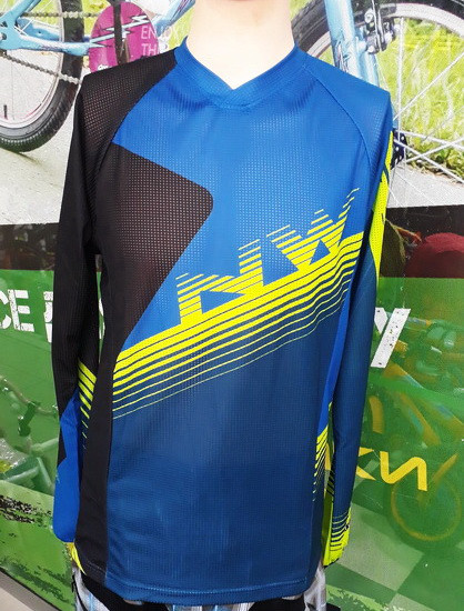 Велоджерсі Northwave Drop М Jersey/LS на довгий рукав синій/чорний