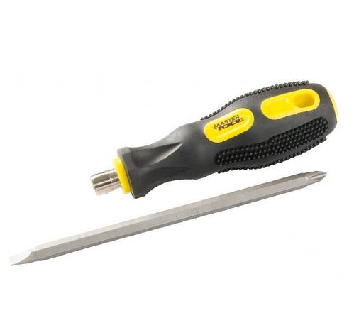 Викрутка 2-В-1 двостороння насадка 125мм РН2/SL6 MasterTool 40-0141, фото 1
