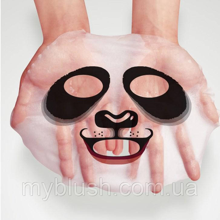 Смягчающая тканевая маска для лица с принтом Панда BIOAQUA Animal Panda Supple Mask - фото 3 - id-p791845679