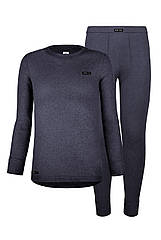 Дитяча термобілизна бавовняна Keep Warm для хлопчика темно-синя