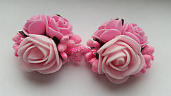 Шпилька для волосся з рожевими трояндами