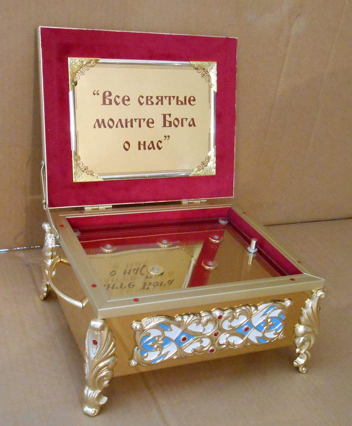 Ковчег на 8-12 мощевиков, розмір 26 на 21см, фото 1