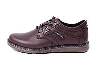 Мужские кожаные туфли Kristan Brown цвет коричневый натуральная кожа размер