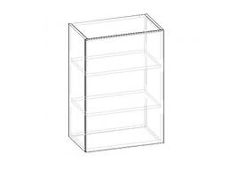 Навісна шафа в кухню з ДСП i МДФ 50В Гамма супермат Мебель Сервіс