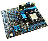 Плата SAM3 ASUS M4A785TD-V EVO SLI 140W! Розуміє ВСІ 2-6 ЯДРА до PHENOM II X6 1100 AM3, фото 3