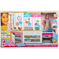 Набор игровой Barbie Супер кухня с куклой FRH73