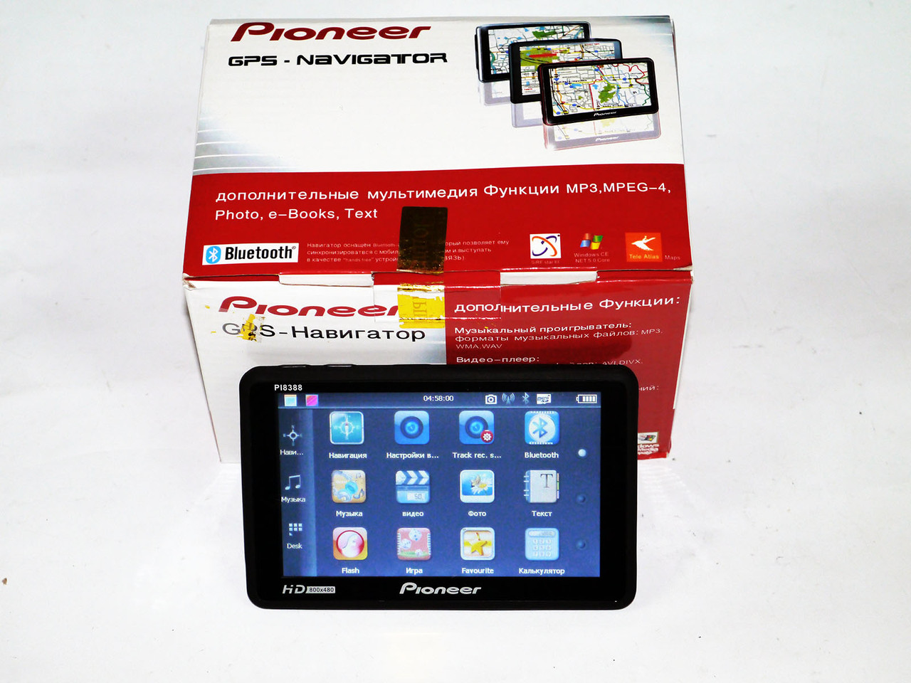 5" GPS PI-8388 DVR + Bluetooth +AV-in, фото 1