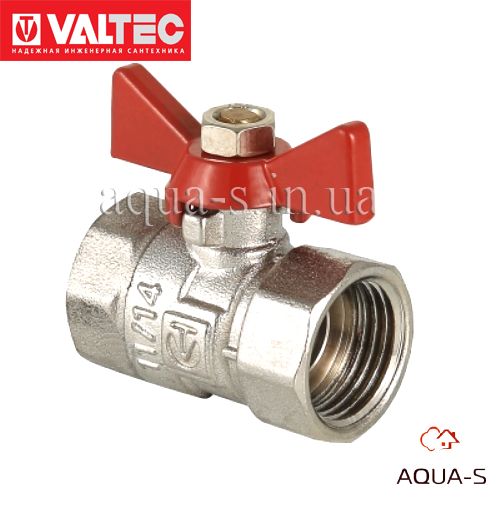 Кран полегшений Valtec COMPACT DN 3/4" (PN 25) внутрішній-внутрішній VT.092.N.05