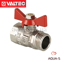 Кран облегченный Valtec COMPACT DN 1/2" (PN 25) внутренний-наружный VT.093.N.04